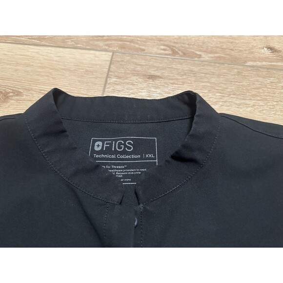 Women’s Figs Scrub Set Black Limited Top XXL & Livingston Pants XL GUC! - Picture 4 of 6